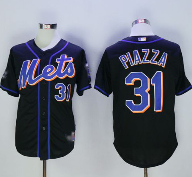 Men's New York Mets ACTIVE PLAYER Custom Black Stitched Jersey